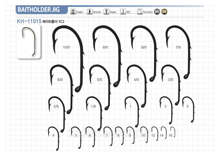 РЫБОЛОВНЫЕ КРЮЧКИ Fishmaster BAITHOLDER-JIG (BN) (KH-11015) #1