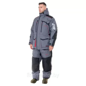 Зимний костюм HUNTSMAN Siberia мембрана 6000/6000 -45°C цвет Серый/Черный ткань Breathable