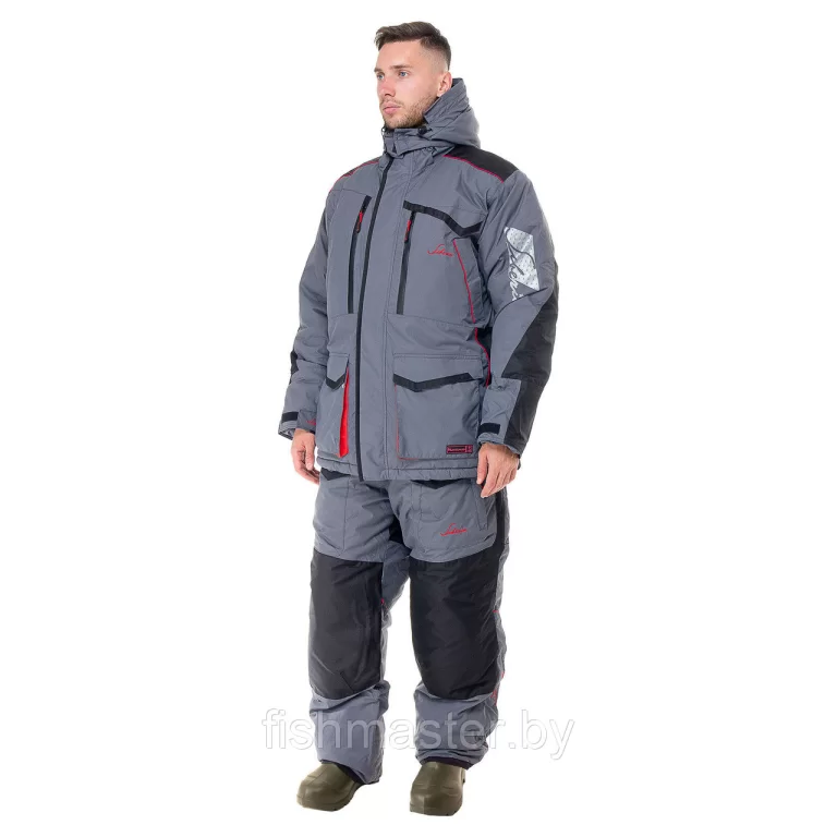 Зимний костюм HUNTSMAN Siberia мембрана 6000/6000 -45°C цвет Серый/Черный ткань Breathable