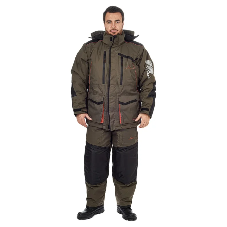 Костюм зимний Huntsman Siberia -45°C Хаки/Черный (мембрана 6000/6000, Breathable)