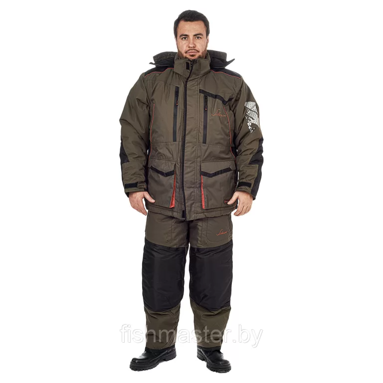 Костюм зимний HUNTSMAN Siberia мембрана 6000/6000 -45°C цвет Хаки/Черный ткань Breathable