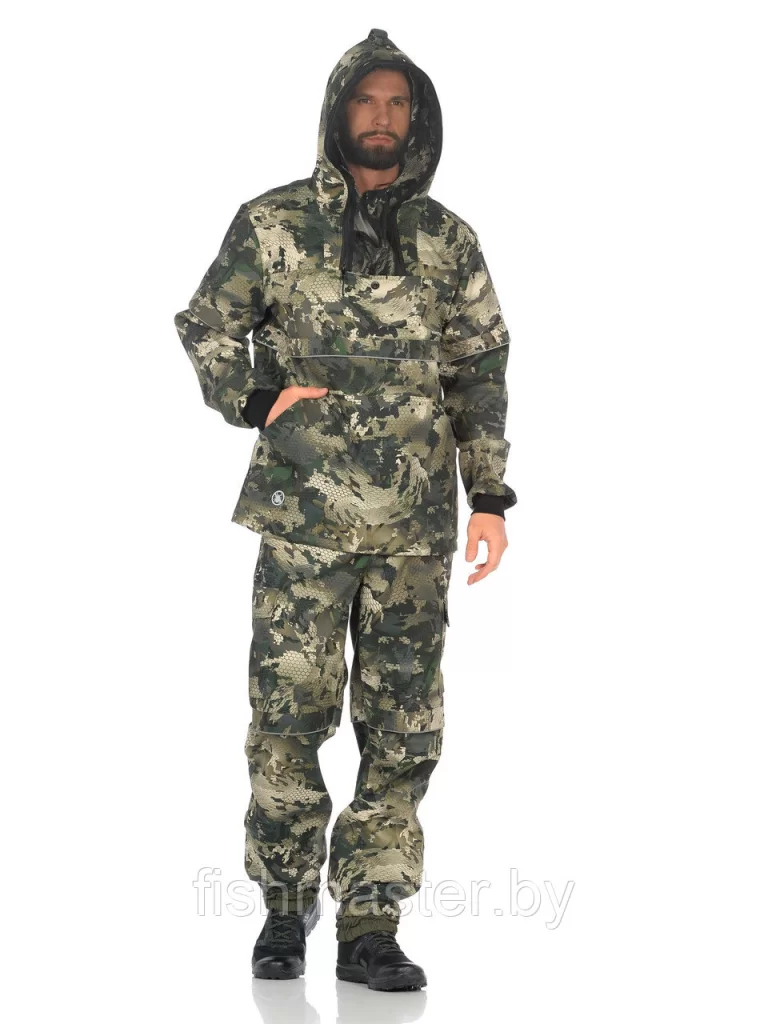 Костюм летний  HUNTSMAN Антигнус-Люкс цвет Зеленый питон ткань Смесовая Рип-Стоп