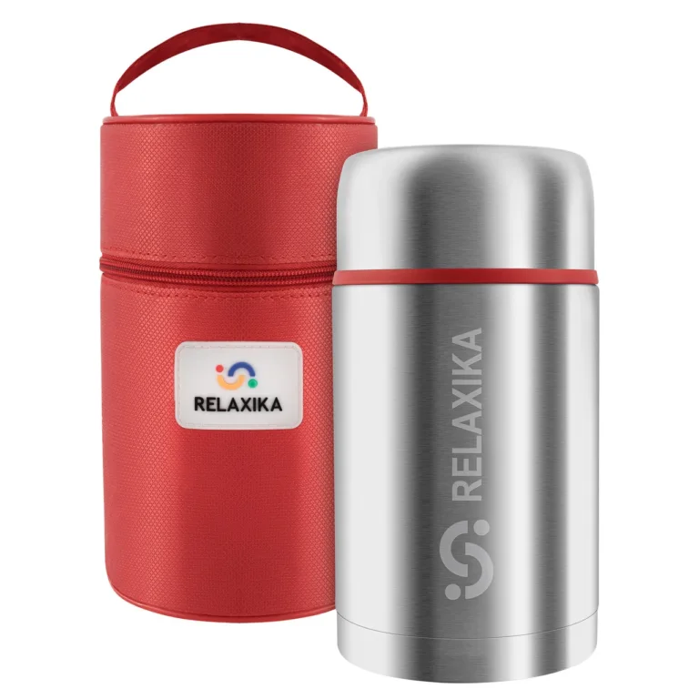 Термос Relaxika 3011R для еды с термочехлом