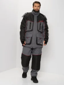 Костюм зимний Huntsman Siberia LUX -45°C Серый/Черный (мембрана 6000/6000, Breathable)