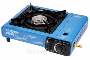 Плита газовая в кейсе TOURIST CAMPING GURU PLUS TS-233 с переходником  Пр-во. Корея