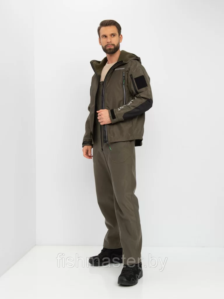 Куртка деми HUNTSMAN Камелот цвет Хаки ткань Softshell