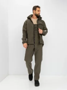Костюм демисезонный Huntsman Никс Люкс -5°C Хаки ткань Alova Windblock