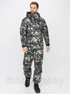 Костюм деми HUNTSMAN Антигнус Люкс -5°C цвет КМФ-N181 ткань Смесовая микро Rip-stop/Бонди