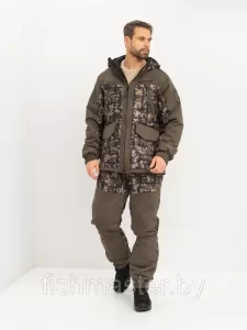 Костюм деми HUNTSMAN Горка Люкс -10°C цвет Хаки/005 ткань Исландия/Alova