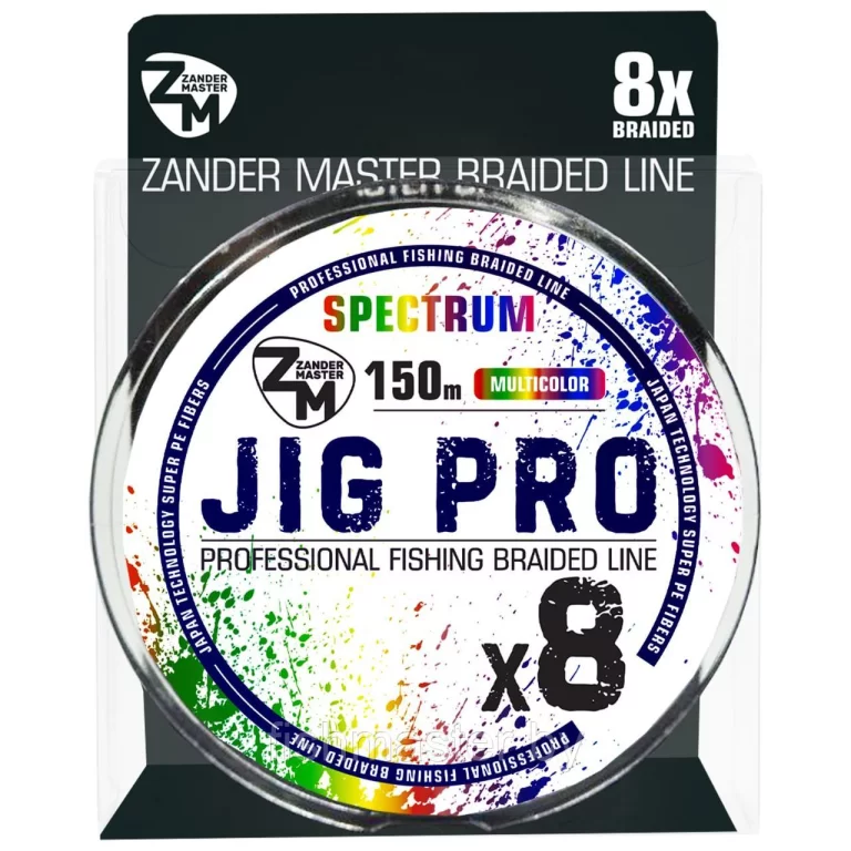 Плетёный шнур  ZanderMaster JIG PRO 8x 150м цвет Multicolor