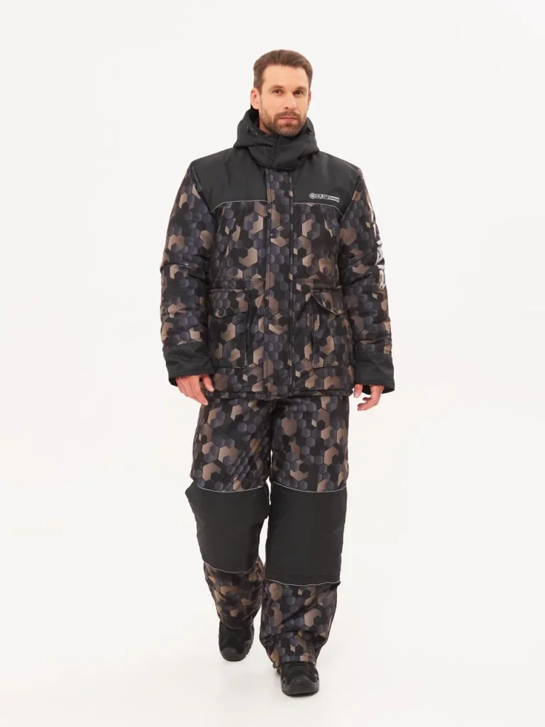 Костюм зимний Huntsman Альтаир -45°C КМФ 001 Соты Хаки (Alova High-Tech)