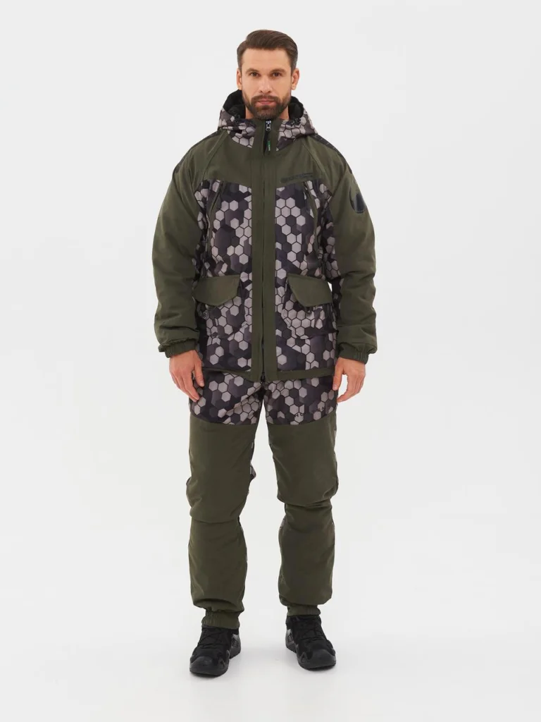 Костюм деми HUNTSMAN Горка Люкс -10°C цвет Хаки/002 ткань Исландия/Alova