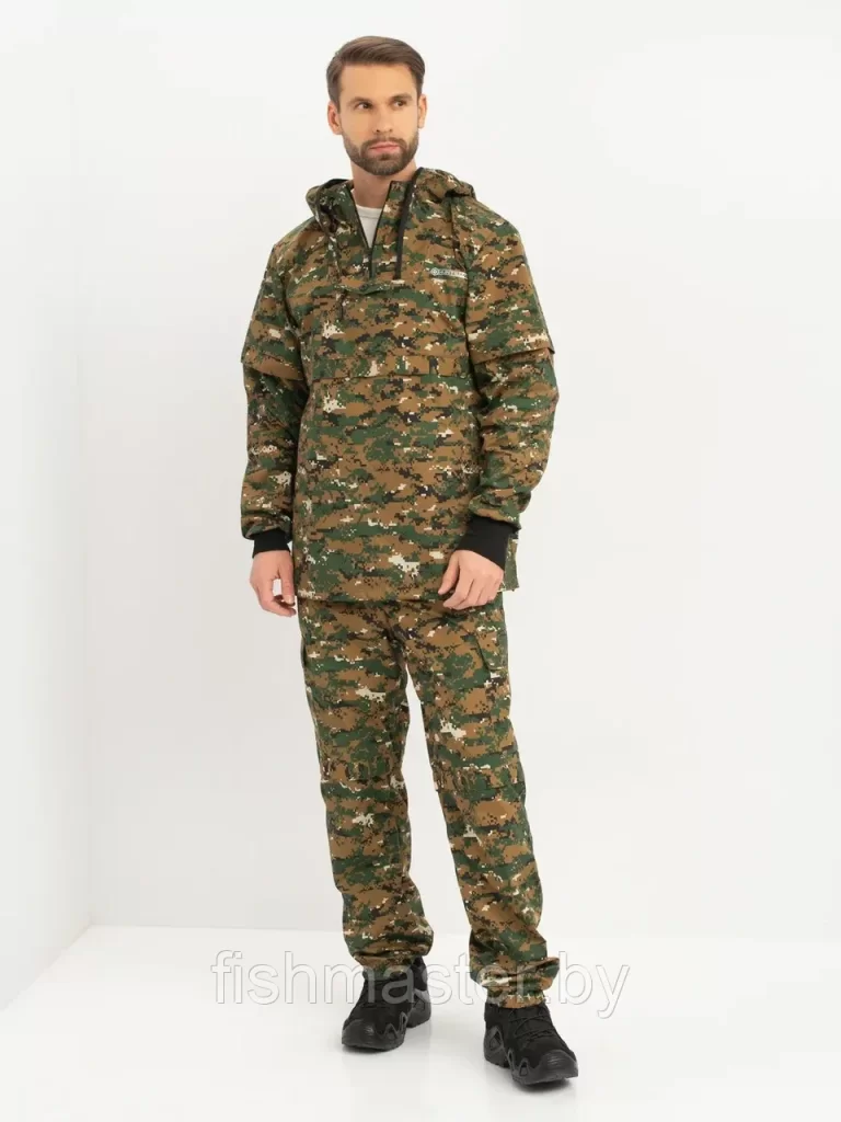 Костюм летний HUNTSMAN Антигнус Люкс цв.Цифра тк Сорочка Смесовая