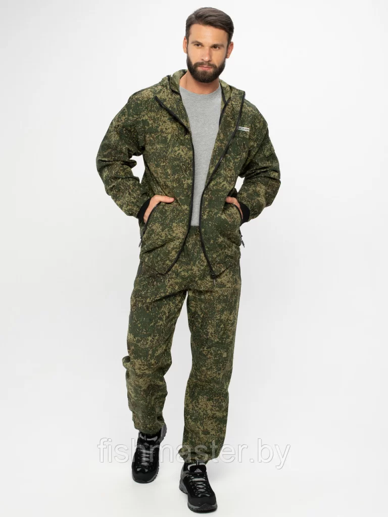 Костюм летний HUNTSMAN Стрелок Антимоскит Пиксель тк Сорочка Смесовая