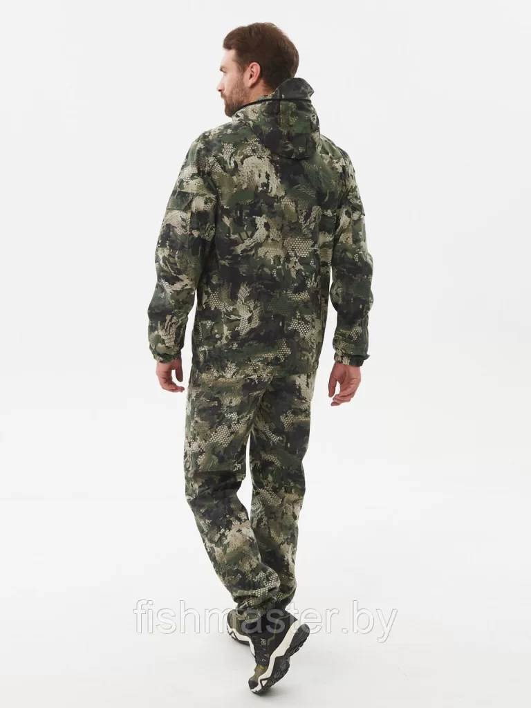 Костюм летний HUNTSMAN Стрелок Антимоскит цв.Зеленый питон тк Сорочка Смесовая