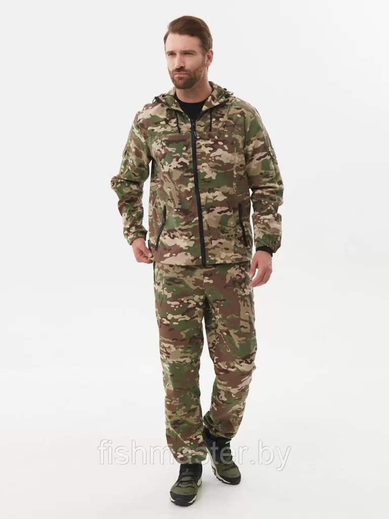 Костюм летний HUNTSMAN Стрелок Антимоскит цв.Мультикам тк Сорочка Смесовая