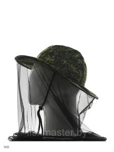 Панама-накомарник HUNTSMAN Антигнус c кольцом цв.КМФ тк.Смесовая Рип-Стоп