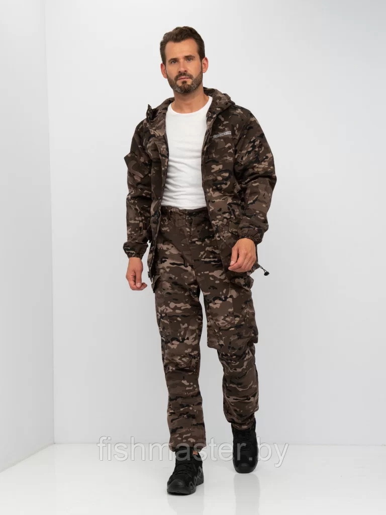 Костюм летний HUNTSMAN Горка-3 цв.Мультикам Black тк.Смесовая Рип-Стоп
