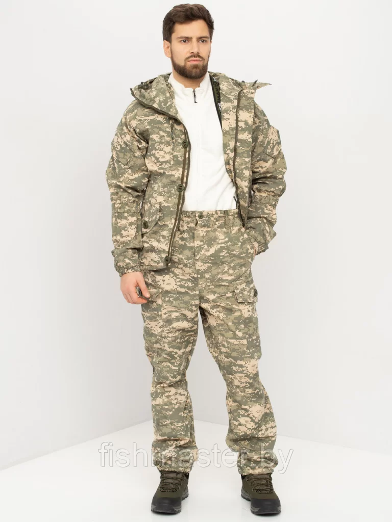 Костюм летний HUNTSMAN Горка-5 цв.Св.пиксель128/2 тк.Смесовая Рип-Стоп
