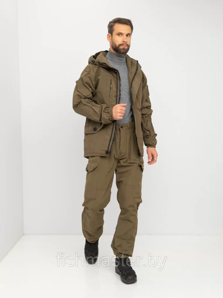 Костюм летний HUNTSMAN Горка-5 цв.Хаки тк.Смесовая Рип-Стоп