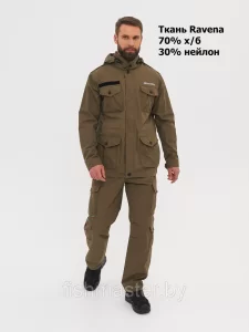 Костюм летний HUNTSMAN Крафт цв.Олива тк.Ravena