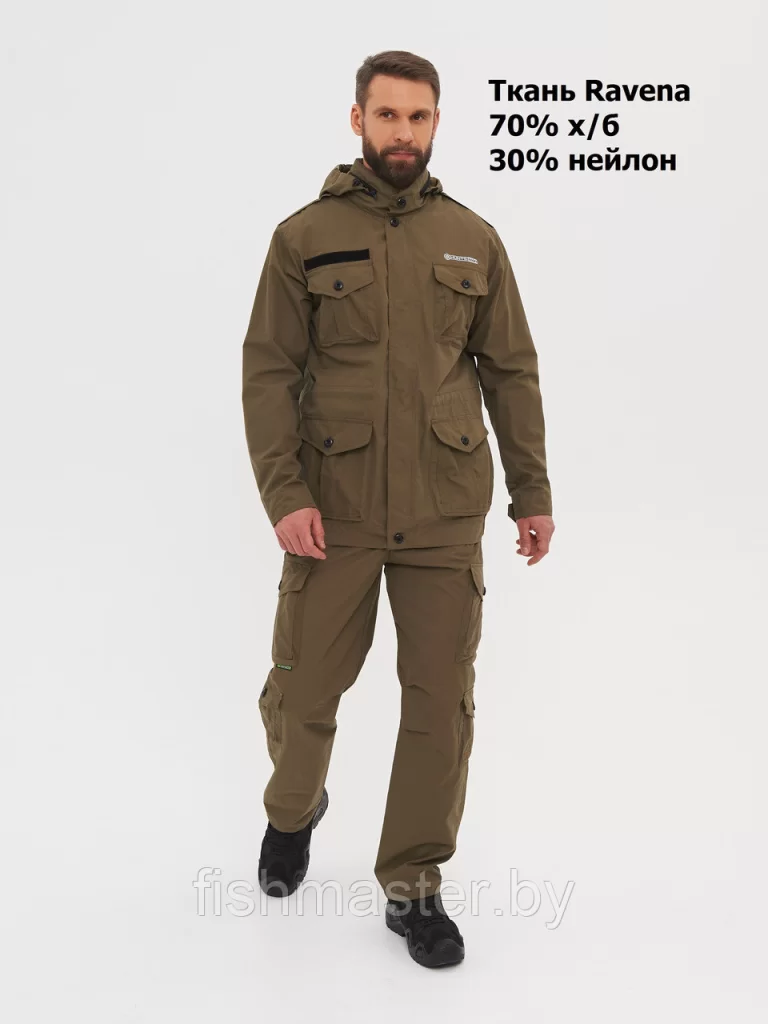 Костюм летний HUNTSMAN Крафт цв.Олива тк.Ravena