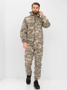 Костюм летний HUNTSMAN Стрелок Цв.Светлый пиксель 128/2 тк Сорочка Смесовая