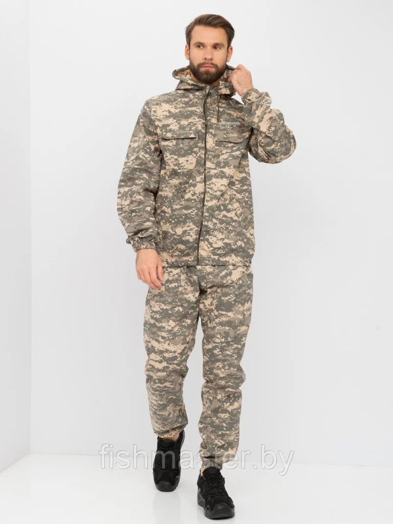 Костюм летний HUNTSMAN Стрелок Цв.Светлый пиксель 128/2 тк Сорочка Смесовая