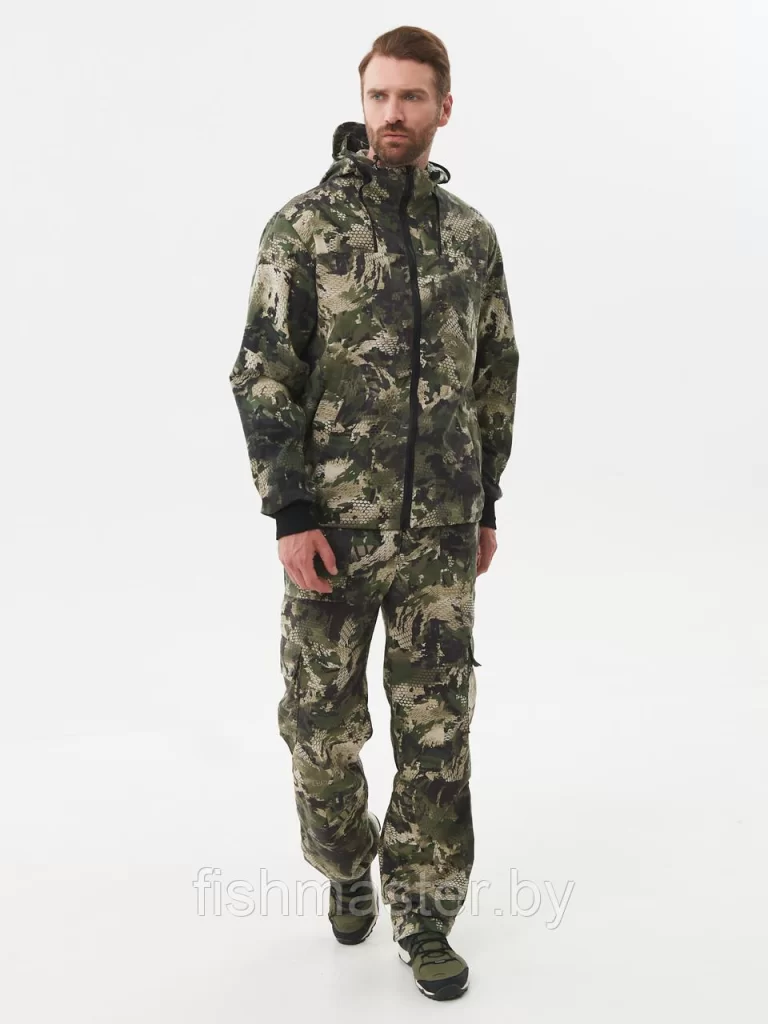 Костюм летний HUNTSMAN Тайга-3 цв.Зеленый Питон тк.Твил-Пич
