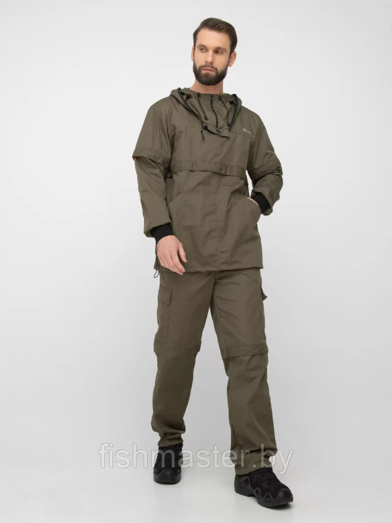 Костюм летний HUNTSMAN Антигнус Люкс цв.Хаки тк Сорочка Смесовая