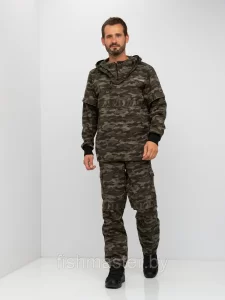 Костюм летний HUNTSMAN Антигнус Люкс цв.Милитари тк.Твил-Пич