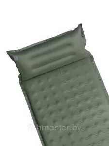 Коврик надувной односпальный Naturehike D CNK2550WS025 цвет Хаки чехлом и подушкой