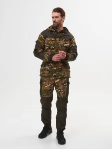 Костюм демисезонный Huntsman Горка 3 -5°C Мультикам/Хаки ткань Cat's Eye/Смесовая Рип-Стоп
