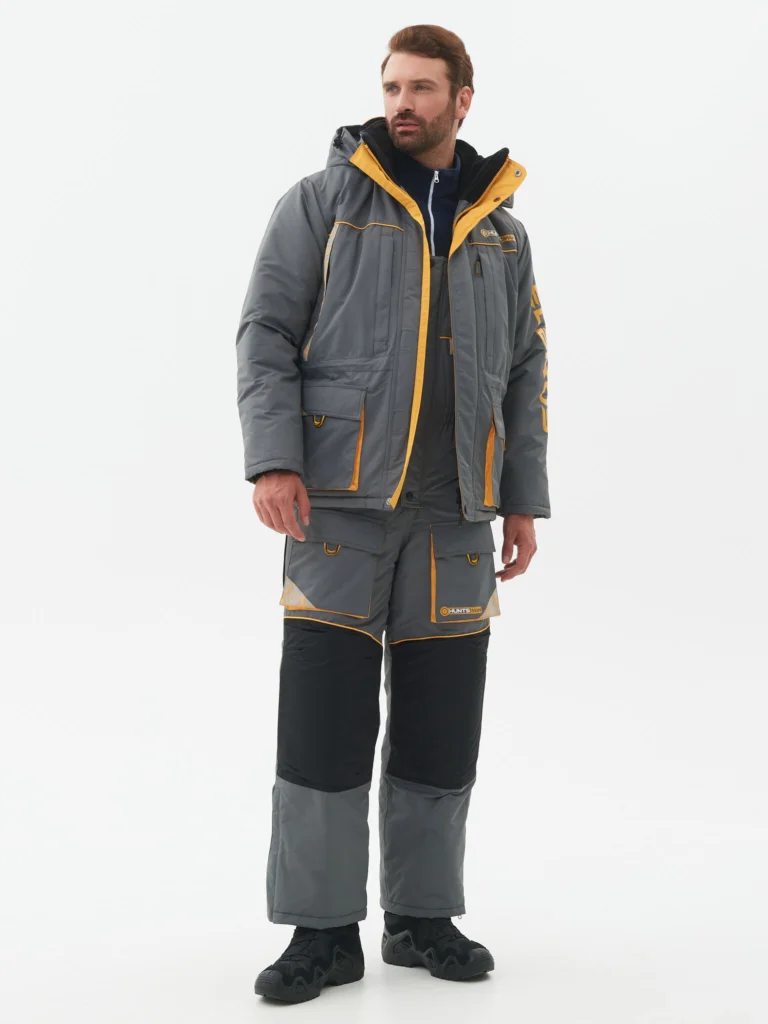 Костюм зимний Huntsman Elbrus -45°C 10000/10000 Серый/Банан