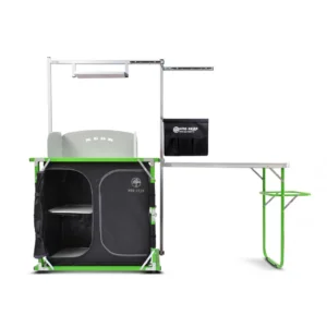 Кухня KEDR PREMIUM KP-02F Lime с обвесом Походная