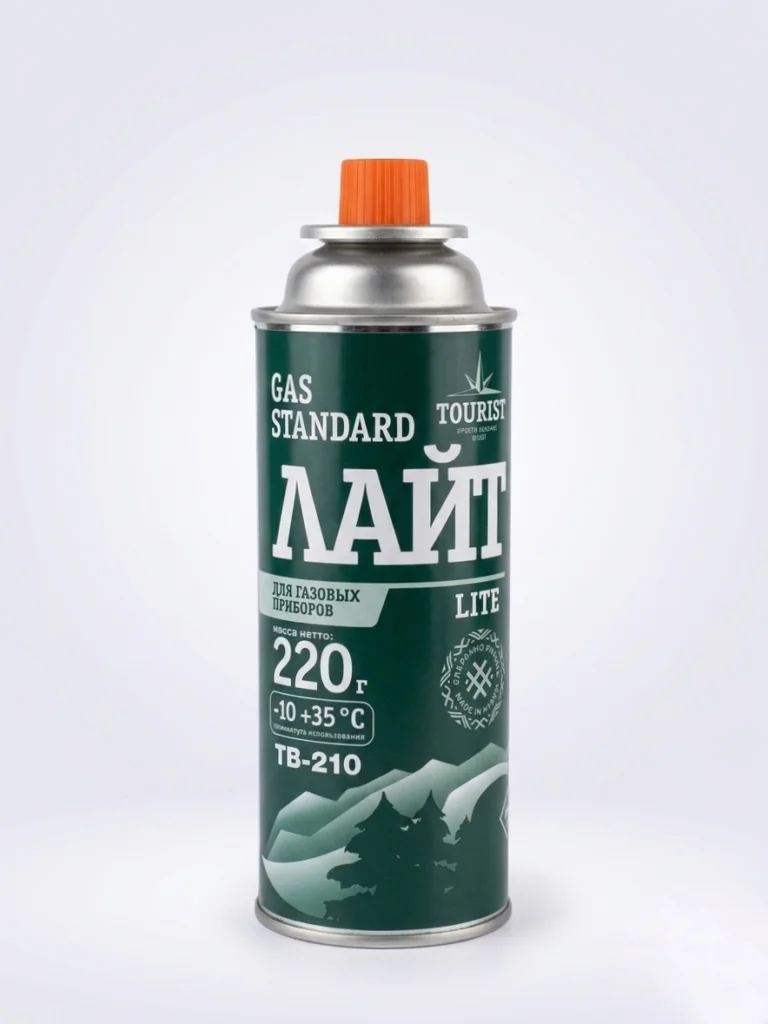 Одноразовый газовый баллон TOURIST STANDARD ЛАЙТ TB-210